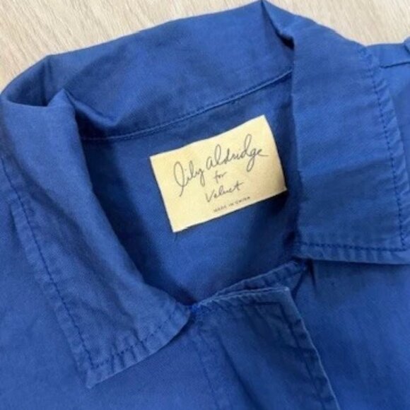 Lily Aldridge for Velvet RUBY LIGHT-WEIGHT ARMY JACKET -blue - Small - Picture 3 of 3